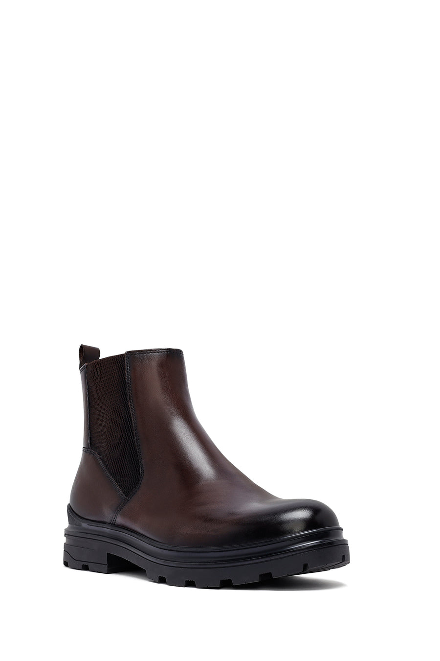 Male Brown Leather Chelsea Boots
