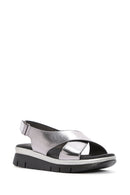 Women's Gray Comfort Sandals | Derimod