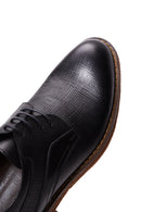 Erkek Siyah Deri Baskılı Casual Ayakkabı | Derimod