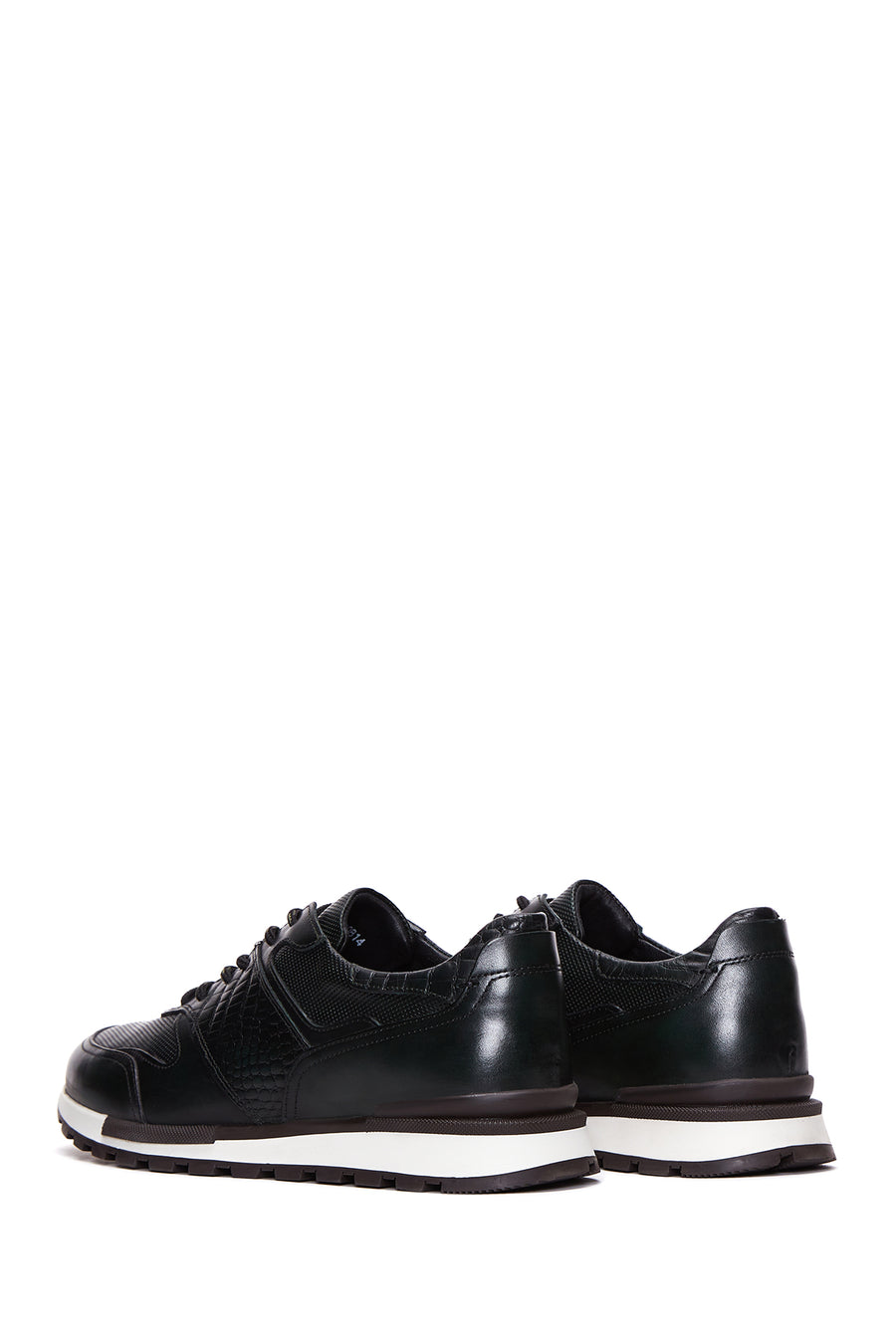 Erkek Yeşil Deri Sneaker