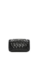 Women's Black Chain Strap Mini Quilted Crossbody Bag | Derimod