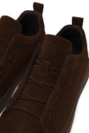 Erkek Kahverengi Kalın Tabanlı Süet Deri Sneaker | Derimod