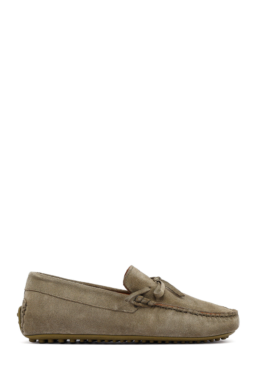 Erkek Haki Süet Deri Loafer 25SFD633110 | Derimod
