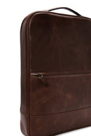 Men's Brown Leather Backpack | Derimod