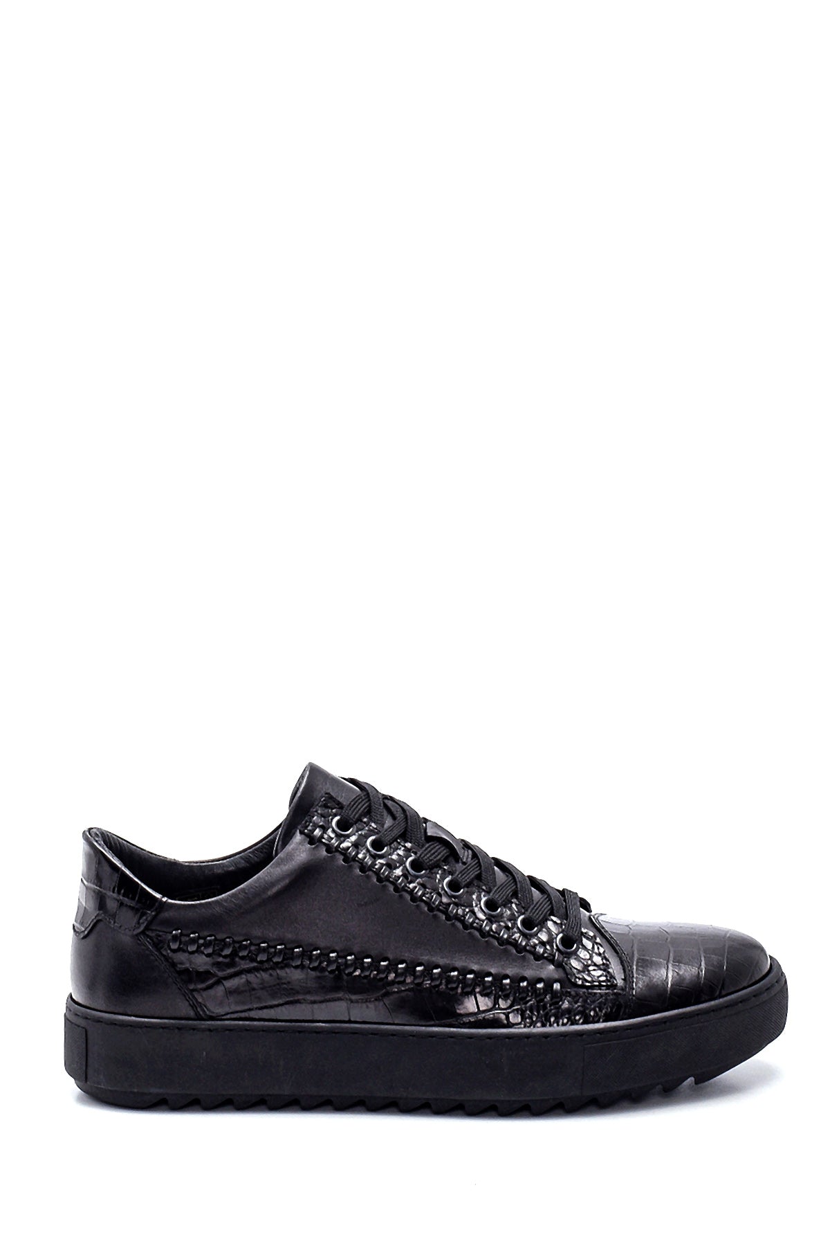 Men's Leather Crocodile Sneaker 21WFD611114 | Derimod