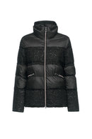 Geox Women's Black Manilva Sequin Detailed Coat | Derimod