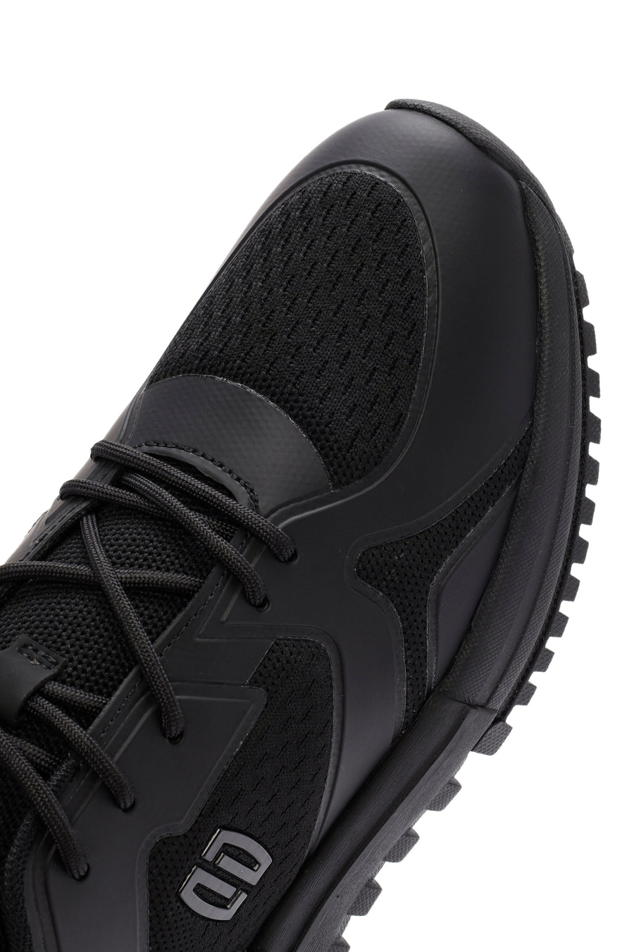 Derimod Zero Men's Black Lace Up Fabric Sneaker