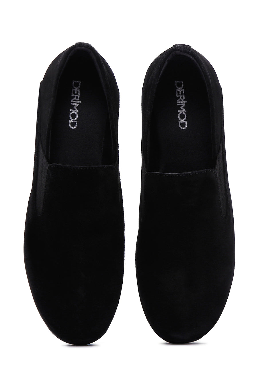 Kadın Siyah Deri Comfort Dolgu Topuklu Loafer