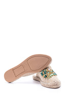 Women's Stoned Espadrille Slippers | Derimod