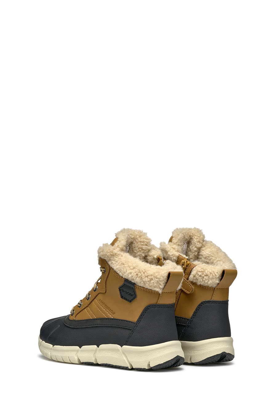 Geox Boy Yellow Flexyper Abx Laced Waterproof Boots