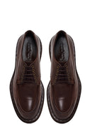 Male Brown Lace-Up Thick-Soled Leather Casual Shoe | Derimod