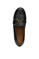 Geox Kadın Siyah Palmaria Deri Loafer | Derimod