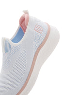 Women's White Fabric Sneaker | Derimod