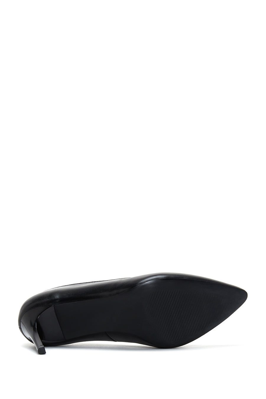 Women's Black Leather Stiletto