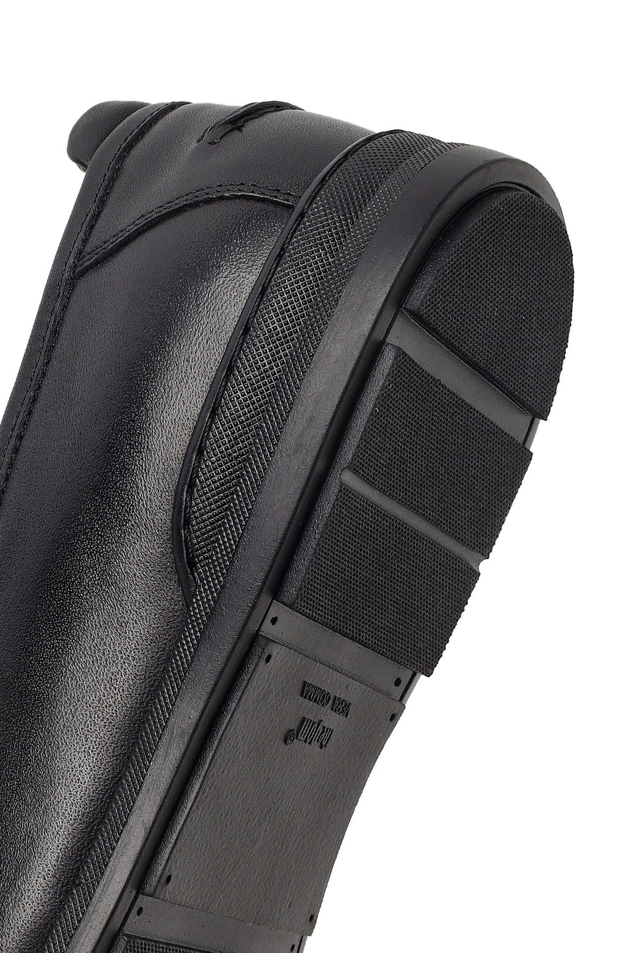 Men's Black Leather Casual Loafer