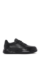 Men's Black Lace-up Leather Sneaker | Derimod