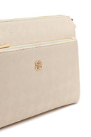 Woman Cream Printed Long-Strap Crossbody Bag | Derimod