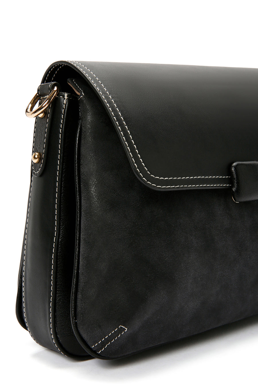 Women's Black Long Strap Crossbody Bag