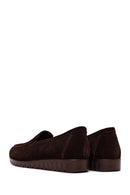 Woman Brown Suede Comfort Shoes | Derimod