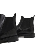 Men's Black Leather Chelsea Boot | Derimod