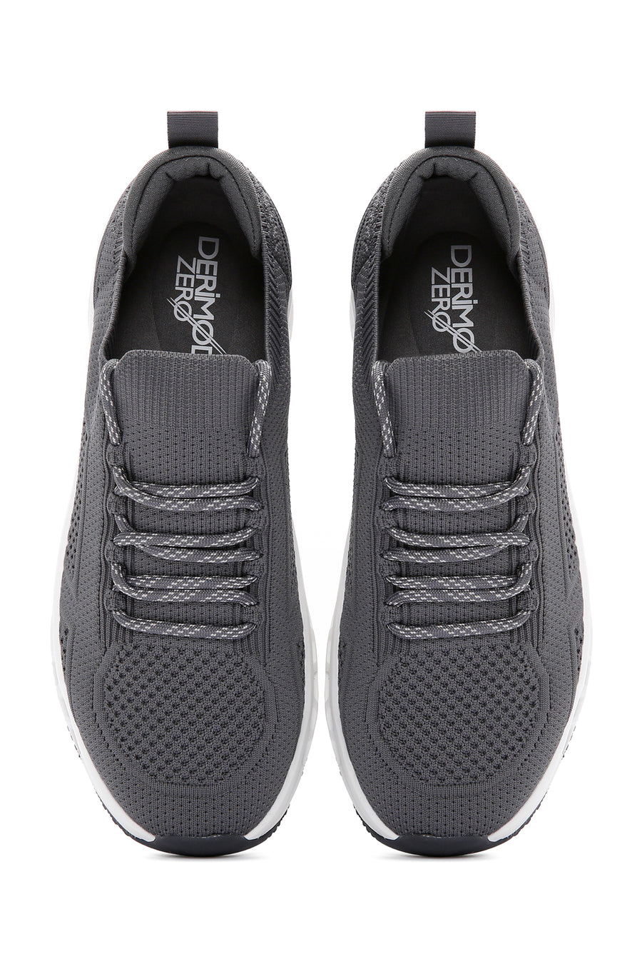 Derimod Zero Men's Gray Lace-Up Thick Soled Sneaker