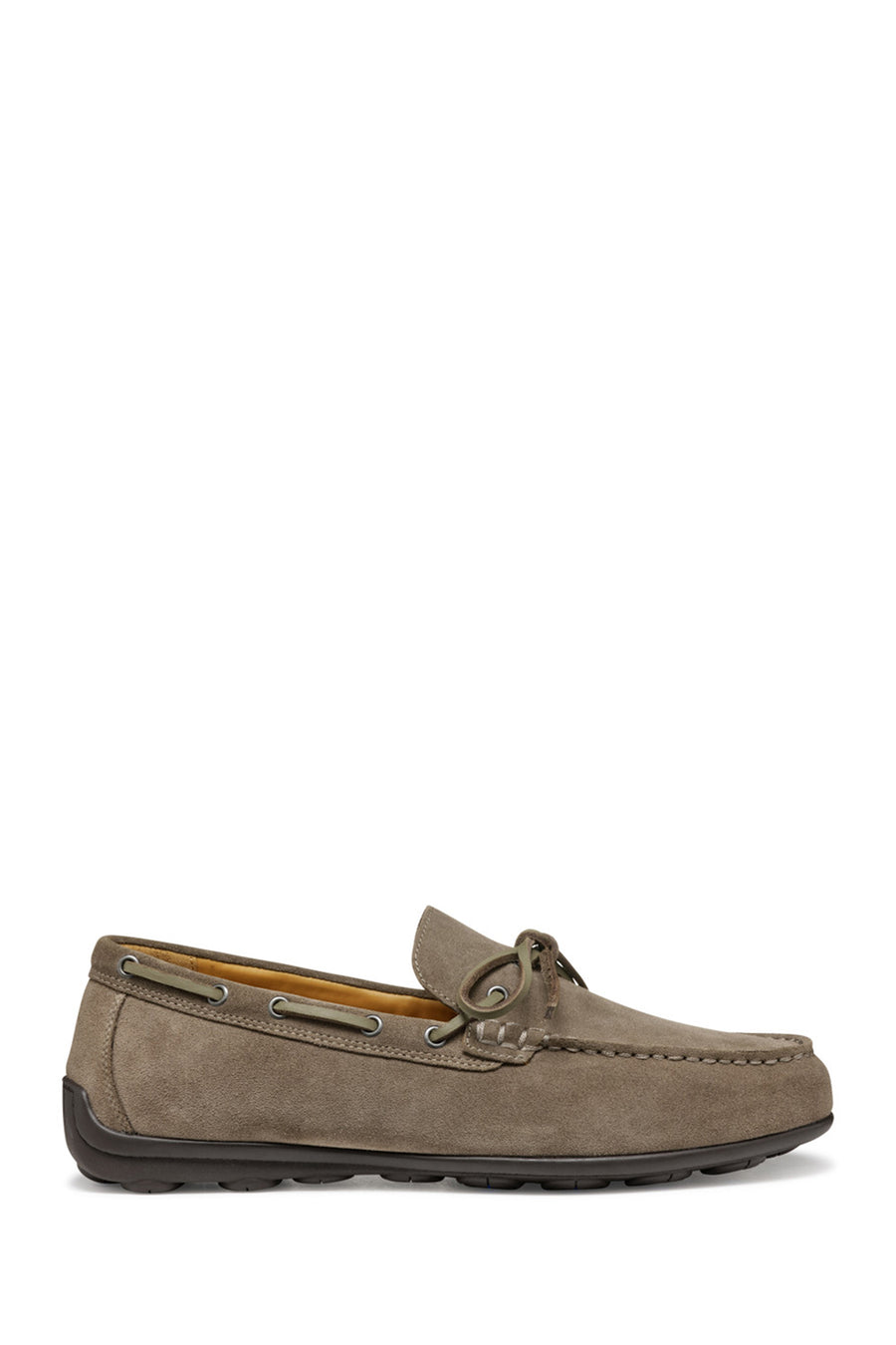 Geox Erkek Gri U Spherica Ec16 B - Suede Süet Deri Casual Loafer U55HYB00022C1018 | Derimod
