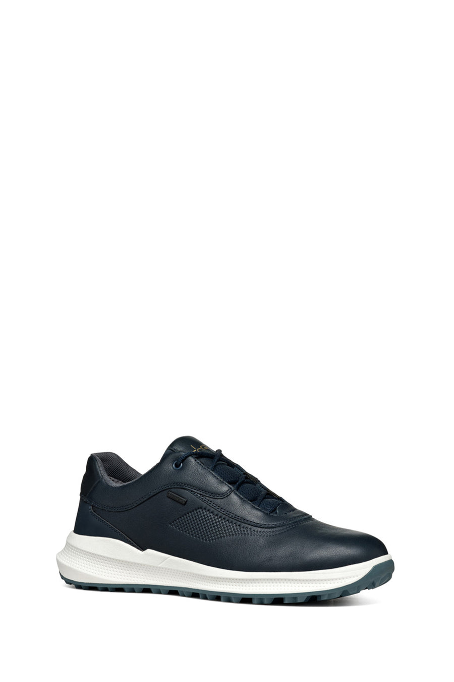 Geox Erkek Lacivert Bağcıklı Deri Sneaker