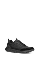 Geox Men Black Nebula Lace-Up Fabric Sneaker | Derimod
