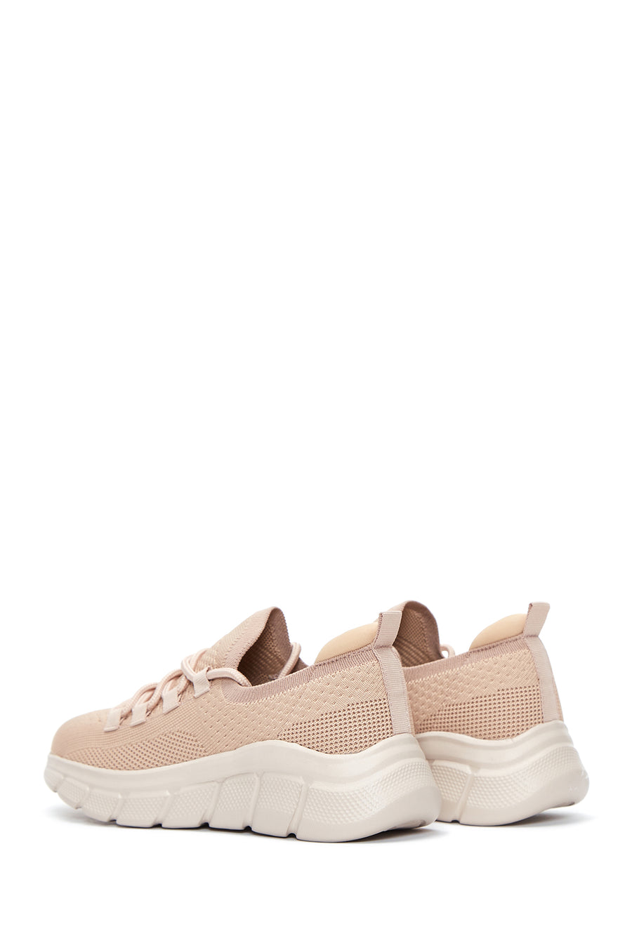 Kadın Pudra Kumaş Sneaker