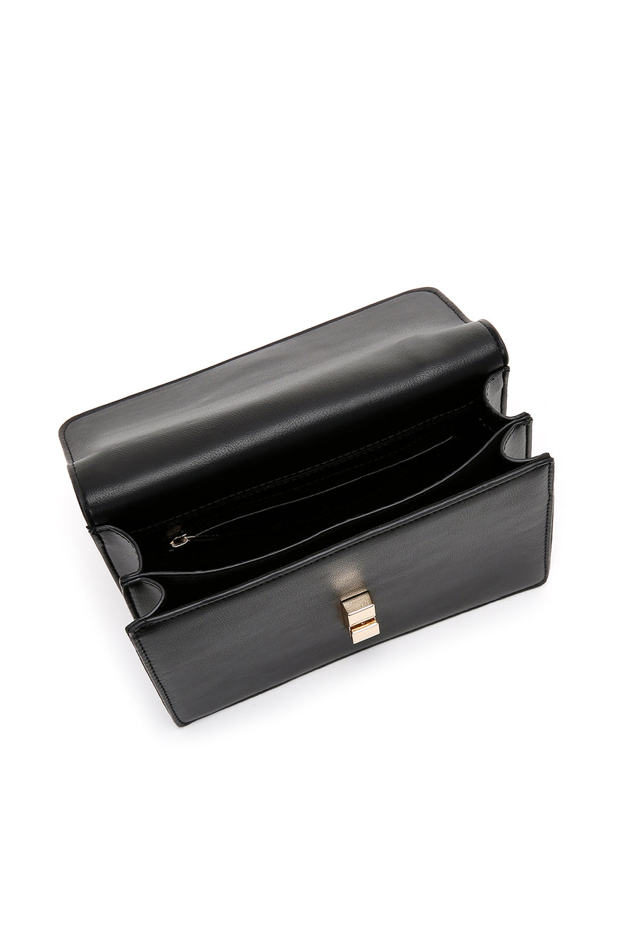 Women's Black Long Chain Strap Crossbody Bag