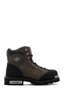 Harley Davidson Men's Khaki Leather Clemente Boots | Derimod