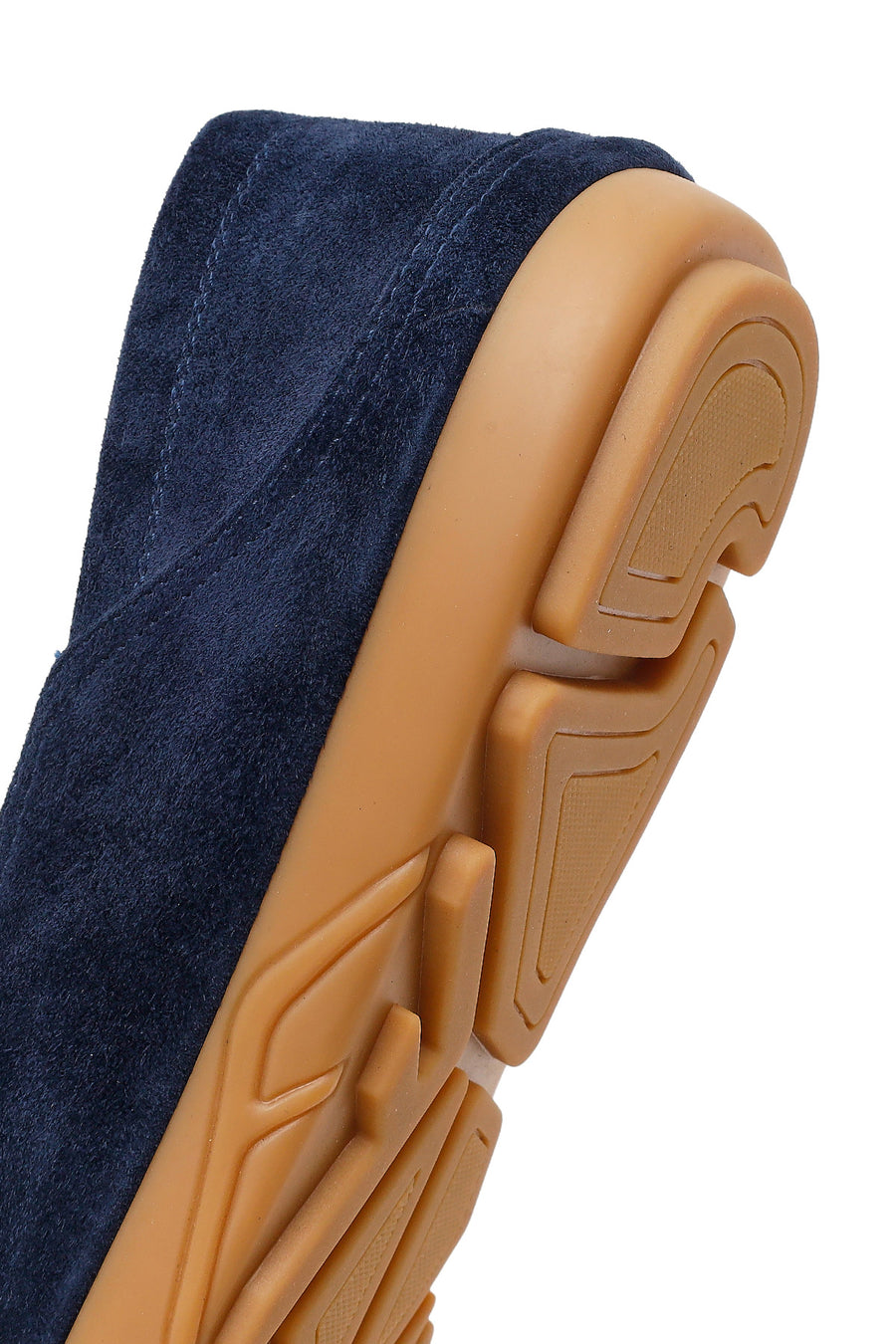 Male Navy Suede Leather Loafer