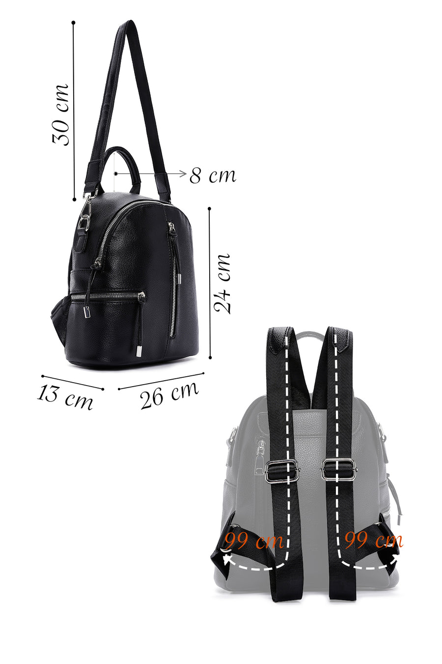 Women's Black Backpack