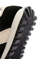 Men's Black Suede Leather Detailed Sneaker | Derimod