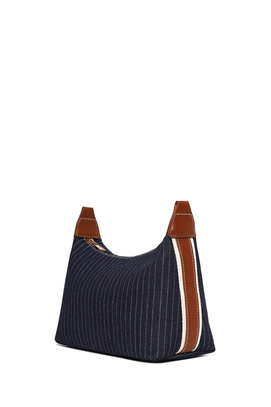 Woman Blue Jean Long-Strap Shoulder Bag