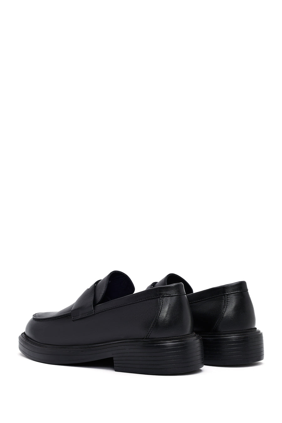 Erkek Siyah Deri Casual Loafer