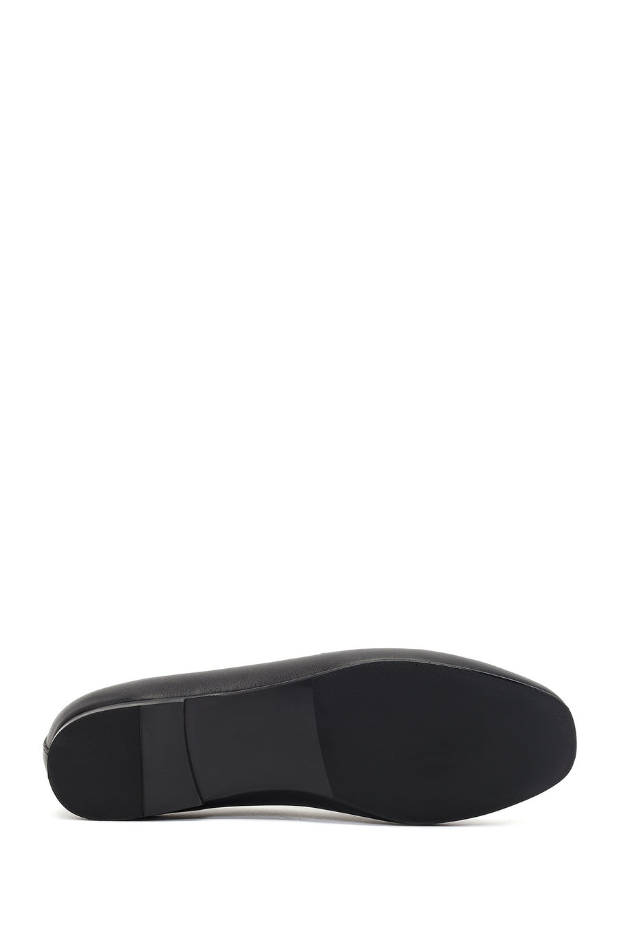 Women's Black Buckle Leather Loafer