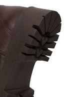 Woman Brown Thick-Soled Leather Chelsea Boots | Derimod