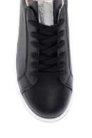 Kadın Siyah Deri Kalın Tabanlı Sneaker | Derimod