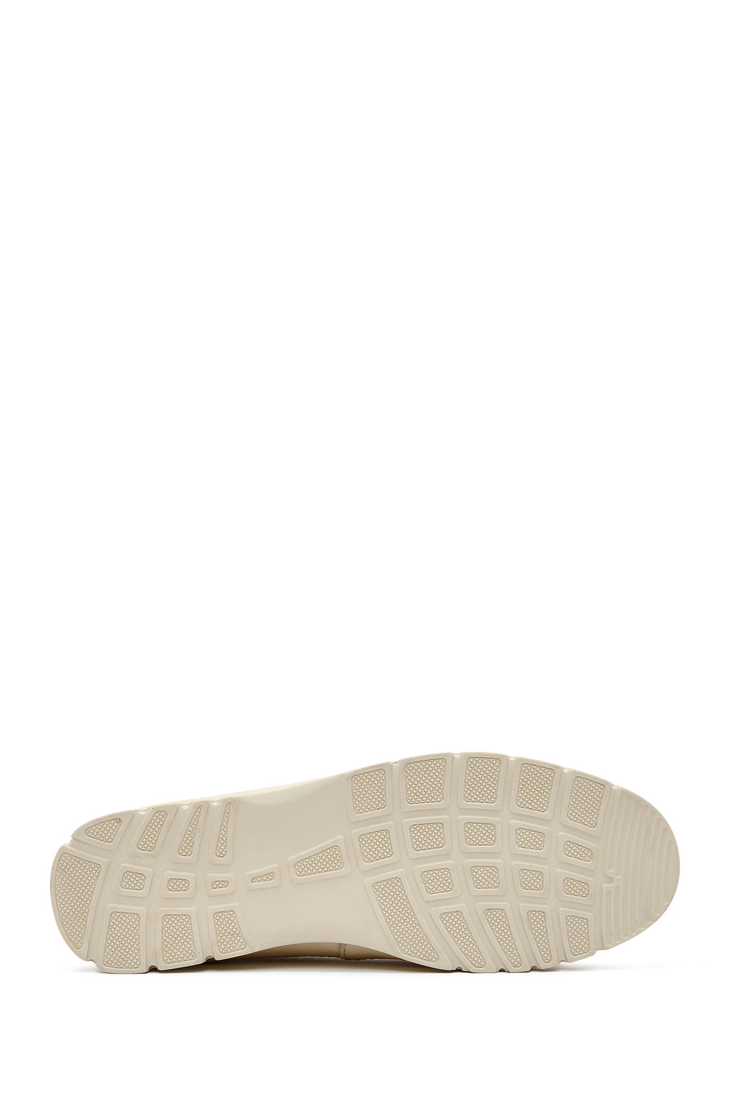 Kadın Krem Deri Konfor Loafer