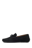 Men's Black Suede Leather Loafer | Derimod