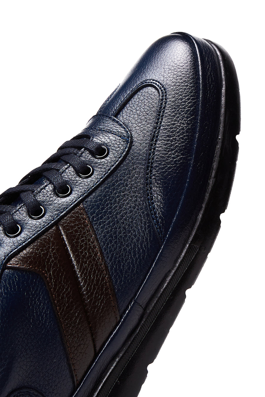 Men's Navy Blue Leather Casual Shoes