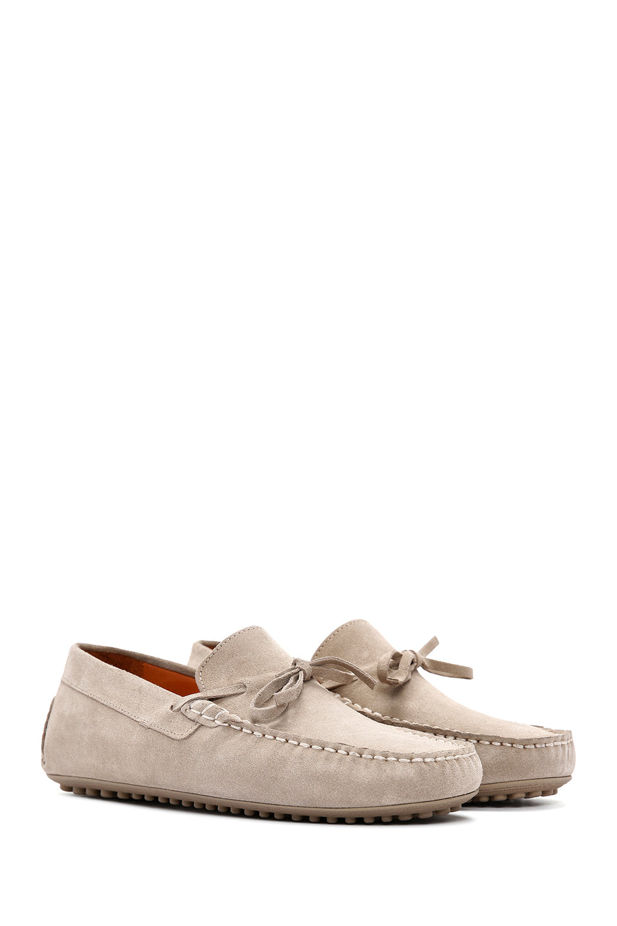Men's Beige Suede Leather Casual Loafer