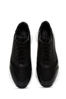 Erkek Siyah Deri Sneaker | Derimod