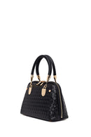 Woman Black Long-Strap Knitted Classic Shoulder Bag | Derimod