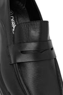 Men's Black Leather Casual Loafer | Derimod