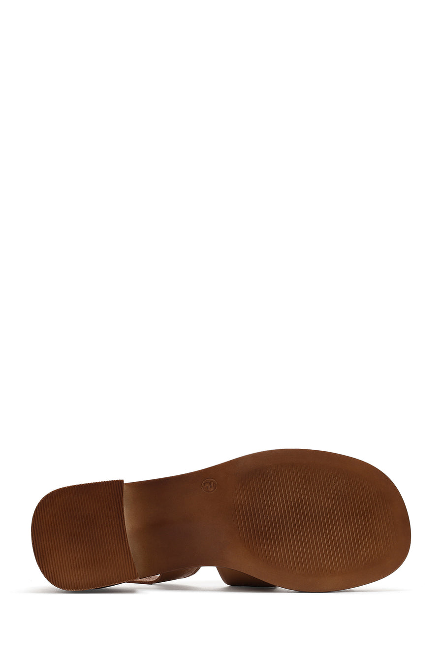 Women's Brown Ankle Buckle Low Heel Leather Sandals