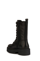 Geox Women's Black Leather Boots | Derimod