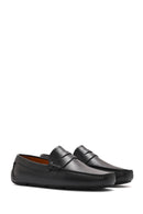 Men's Black Leather Loafer | Derimod