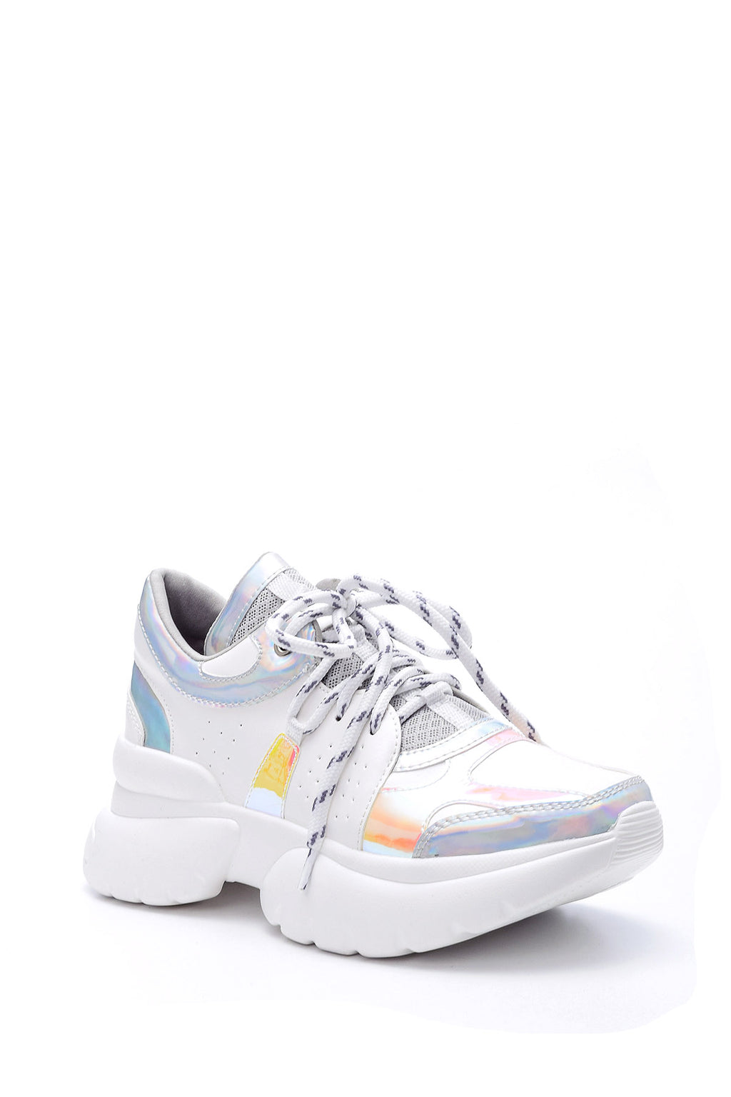 Kadın Gümüş Detaylı Sneaker